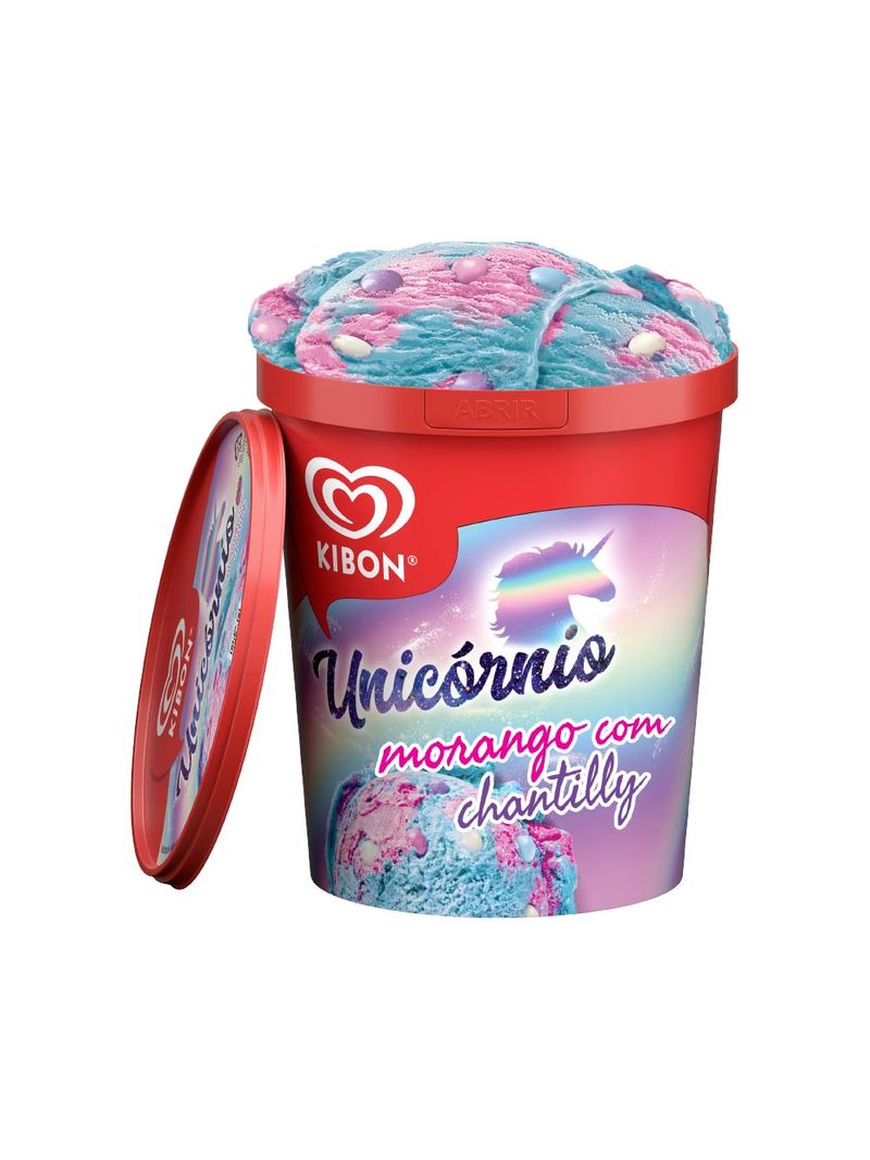 Kibon-Sorvete-Unicornio-800ml-Morango-Com-Chantilly