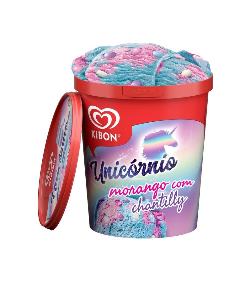 Kibon-Sorvete-Unicornio-800ml-Morango-Com-Chantilly