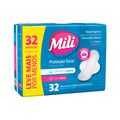 Absorvente Mili Protecao Total Com 32 Leve+pg-suave Com Abas Especial