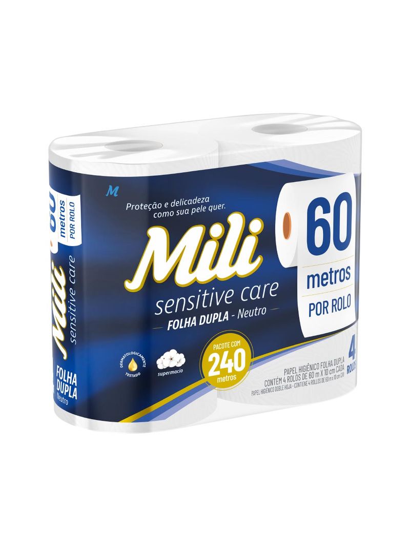 Papel-Higienico-Mili-Sensitive-Com-4x60mt-Folha-Dupla-Neutro