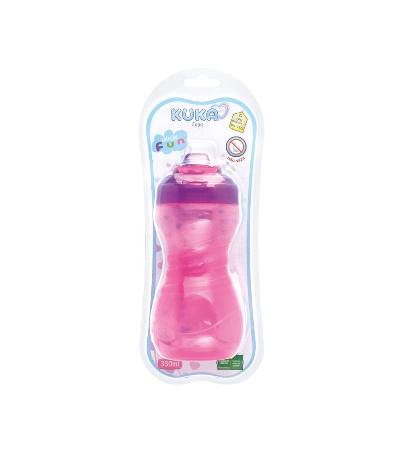 Copo-Kuka-Fun-330ml-Rosa