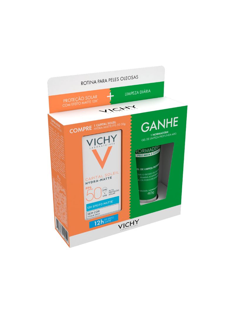 Vichy-Capital-Soleil-Hydra-Matte-30gr-Fps50-40gr-Normaderm-Especial
