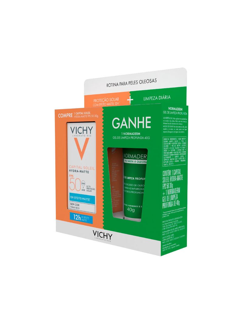 Vichy-Capital-Soleil-Hydra-Matte-30gr-Fps50-40gr-Normaderm-Especial
