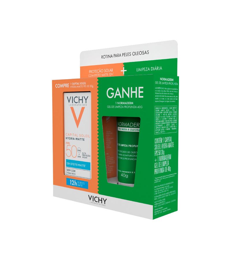 Vichy-Capital-Soleil-Hydra-Matte-30gr-Fps50-40gr-Normaderm-Especial