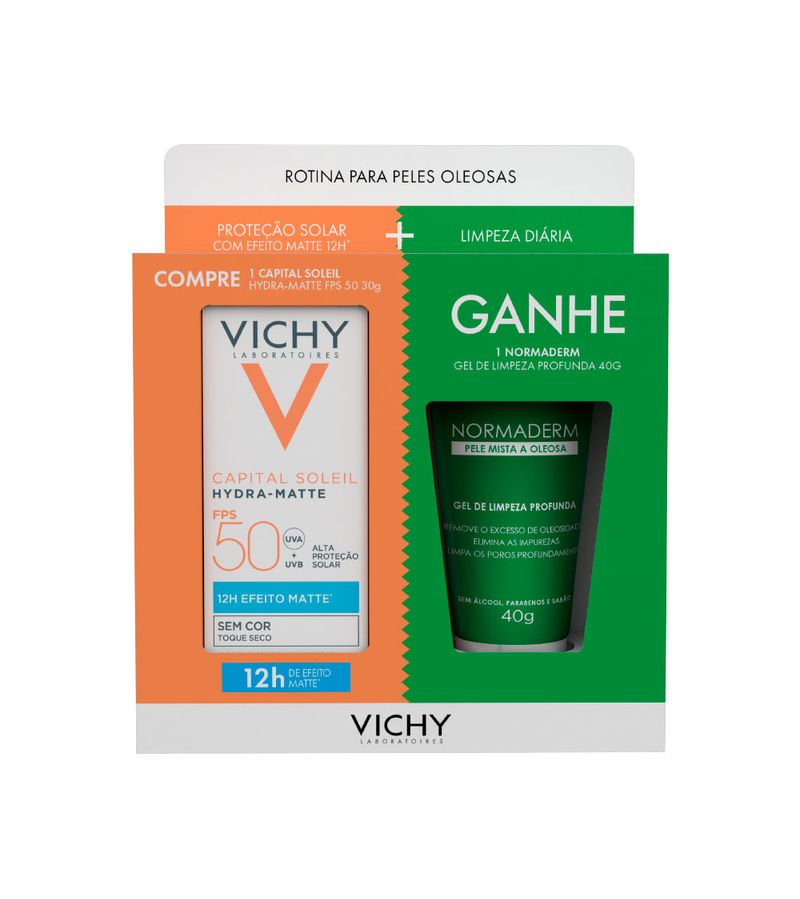 Vichy-Capital-Soleil-Hydra-Matte-30gr-Fps50-40gr-Normaderm-Especial