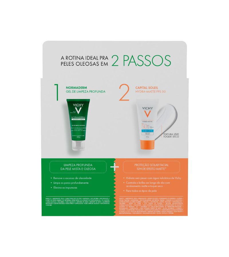 Vichy-Capital-Soleil-Hydra-Matte-30gr-Fps50-40gr-Normaderm-Especial