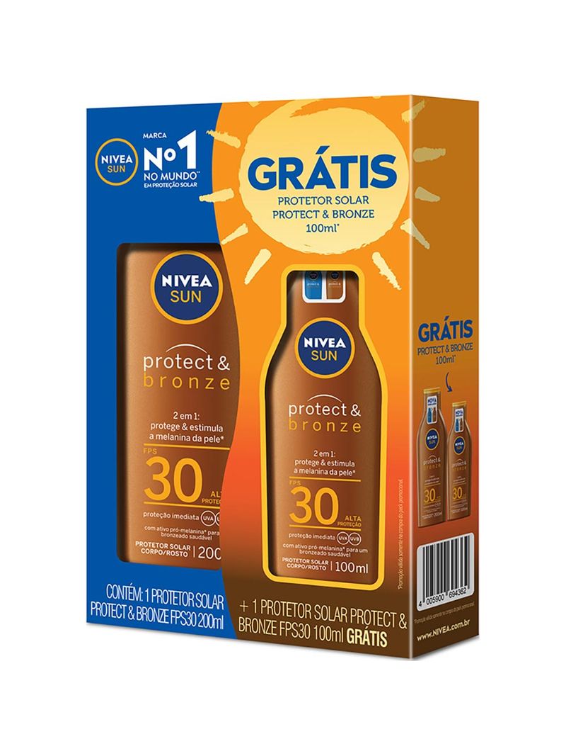 Protetor-Solar-Nivea-Protect-Bronze-Fps30-200ml-Gratis-100ml