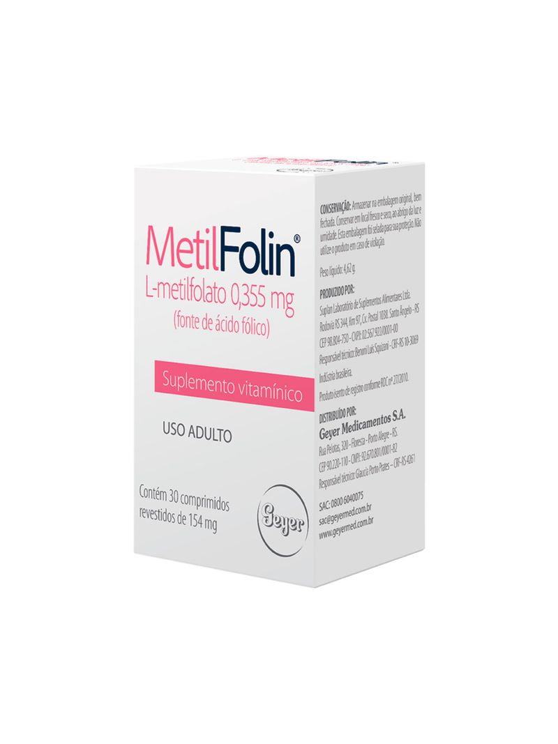 Metilfolin-Com-30-Comprimidos