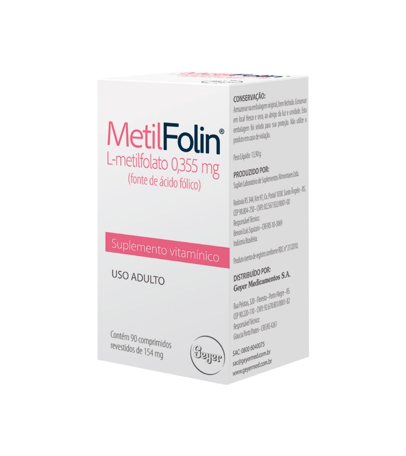 Metilfolin-Com-90-Comprimidos