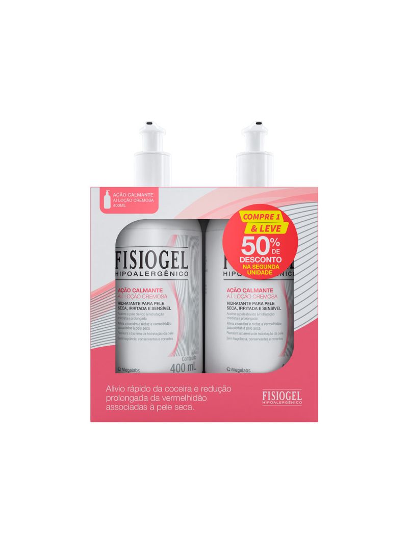 Kit-Hidratante-Fisiogel-Ai-400ml-Locao-Cremosa-Com-2-Unidades