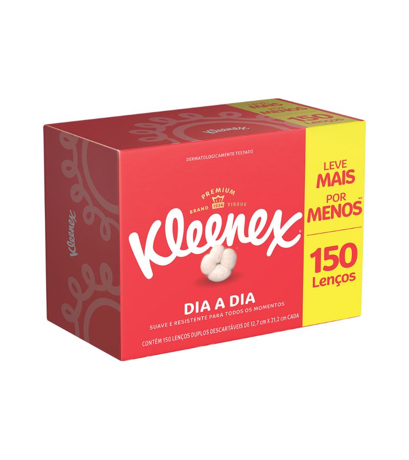 Lenco-Papel-Kleenex-Com-150-Leve---Pague---Dia-A-Dia-Especial