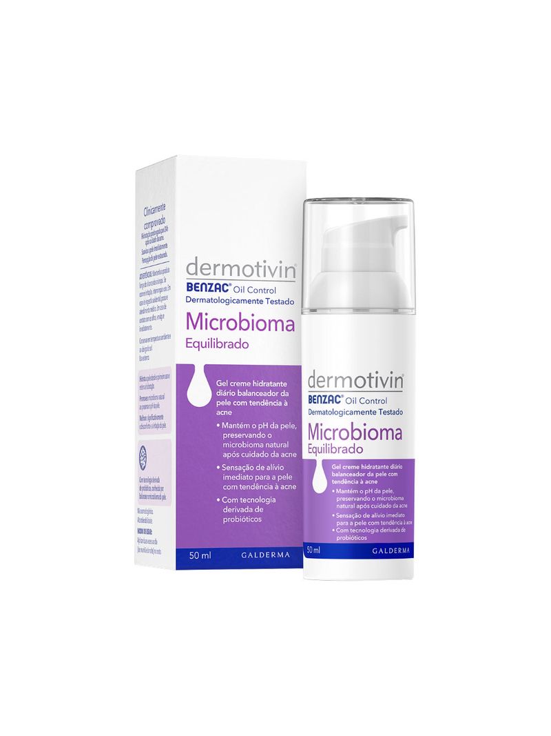 Hidratante-Dermotivin-Benzac-Oil-50ml-Microbioma-Equilibrado
