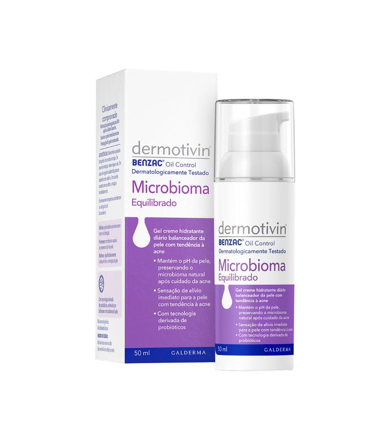 Hidratante-Dermotivin-Benzac-Oil-50ml-Microbioma-Equilibrado