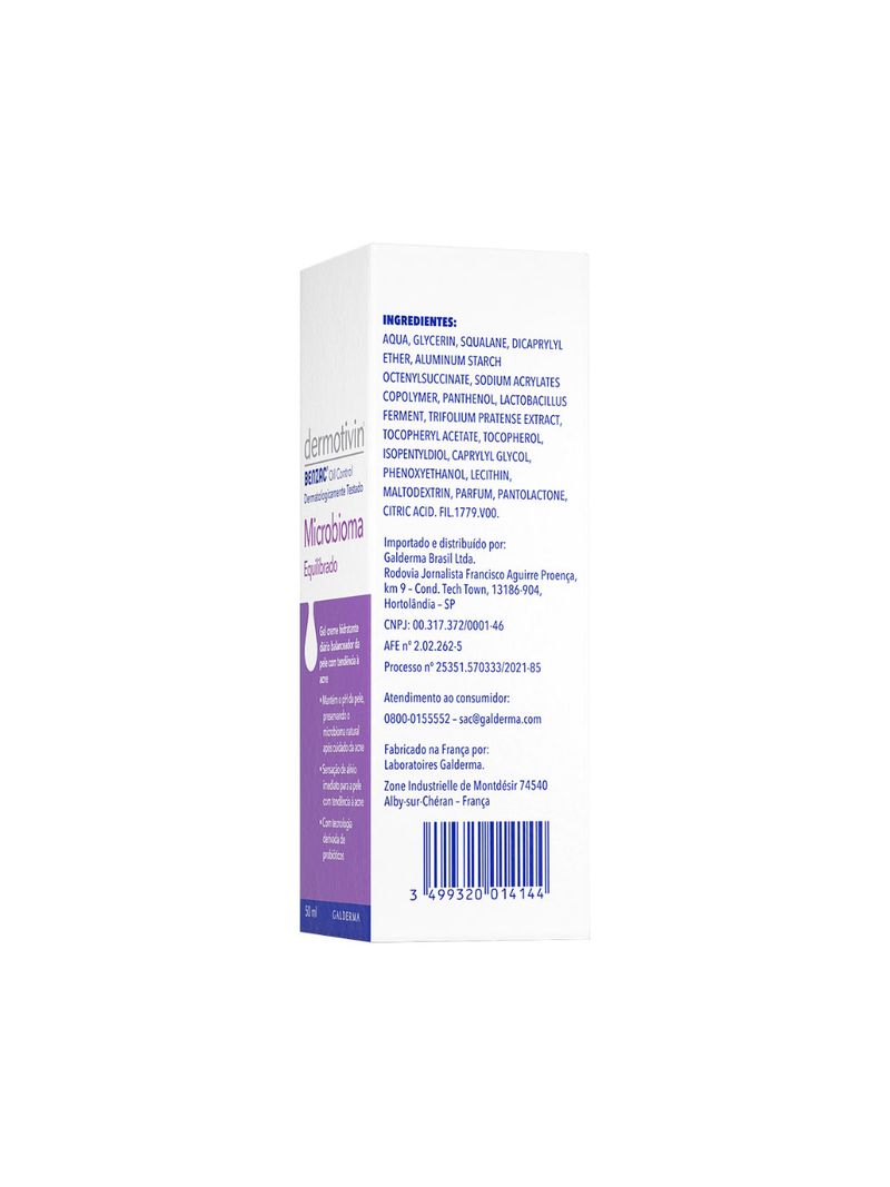 Hidratante-Dermotivin-Benzac-Oil-50ml-Microbioma-Equilibrado
