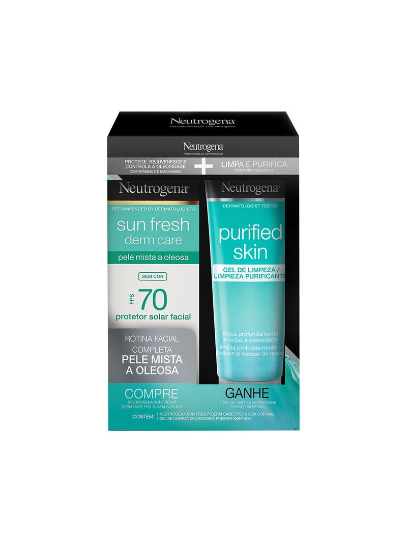 Neutrogena-Sun-Fresh-Derm-Care-Protetor-Solar-40g-Fps70-60g-Gel-De--Limpeza-Especial