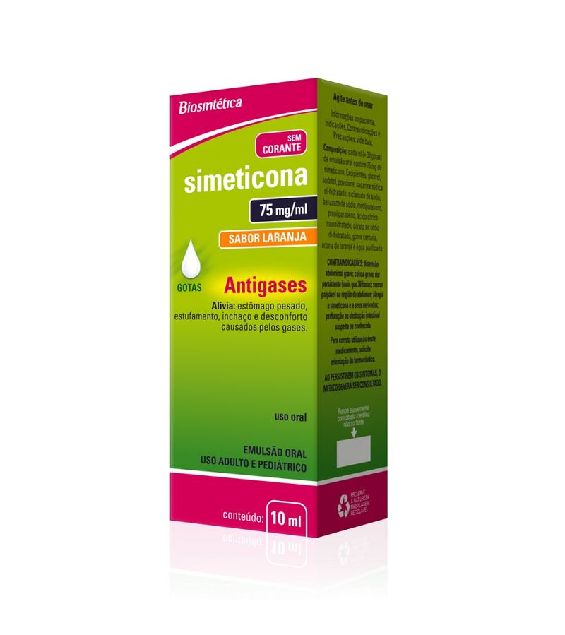 Simeticona-Biosintetica-10ml-Emulsao-75mg-ml-Generico