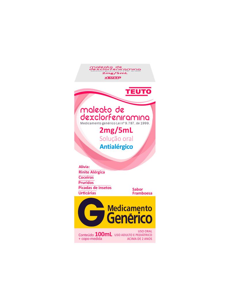 Dexclorfeniramina-Teuto-Solucao-Oral-100ml-2mg-5ml-Generico