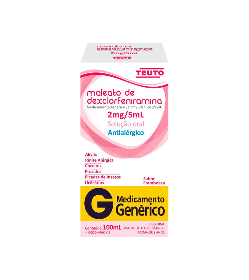 Dexclorfeniramina-Teuto-Solucao-Oral-100ml-2mg-5ml-Generico