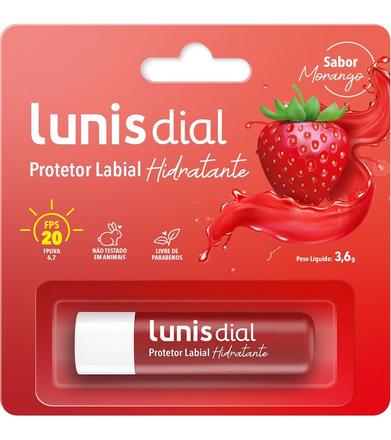 Protetor-Labial-Lunis-Dial-36gr-Fps20-Morango