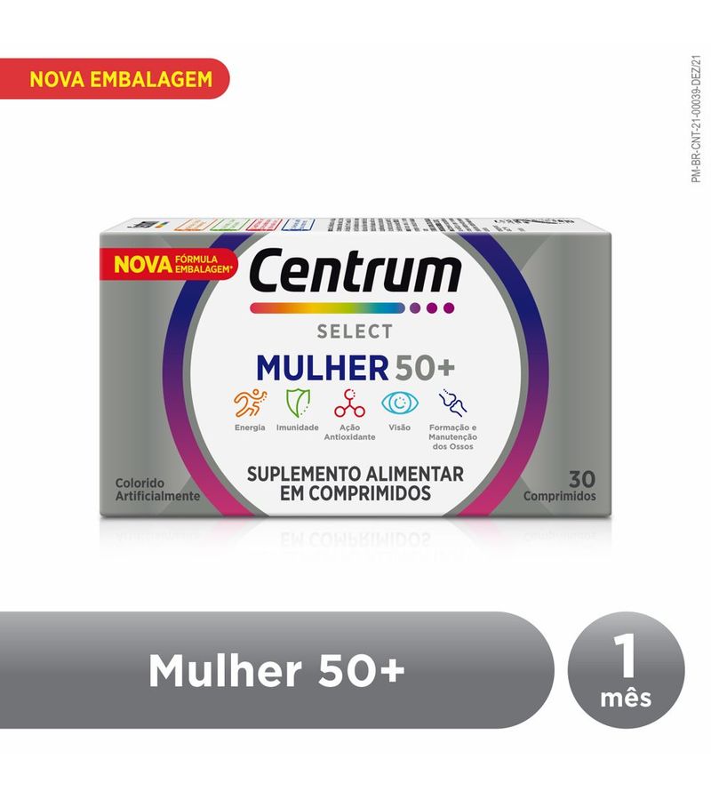 Centrum-Select-Multivitaminico-Mulher-50---Vitaminas-De-A-A-Z-30-Comp