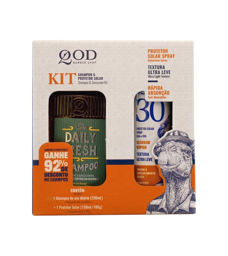 Protetor-Solar-Spray-Qod-150ml-Fps30-220ml-Shampoo-Daily-Fresh--Promocional