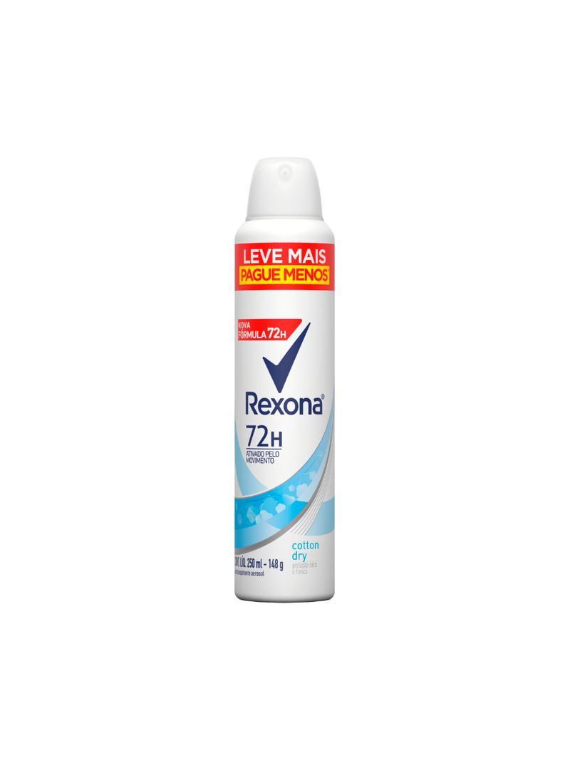 Desodorante-Rexona-Feminino-250ml-Leve-pague--Aerossol-Cotton-Dry--Especial