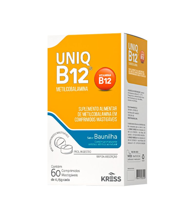 Uniq-B12-Com-60-Comprimidos-Mastigaveis-Baunilha