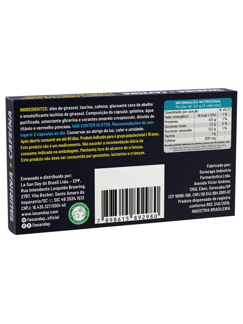 Taurina-cafeina-1200mg-Lasanday-Com-10-Capsulas