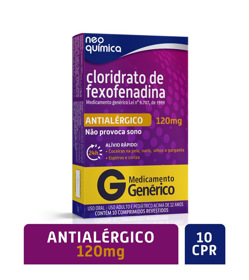 Fexofenadina-Neo-Quimica-Com-10-Comprimidos-Revestidos-120mg-Generico