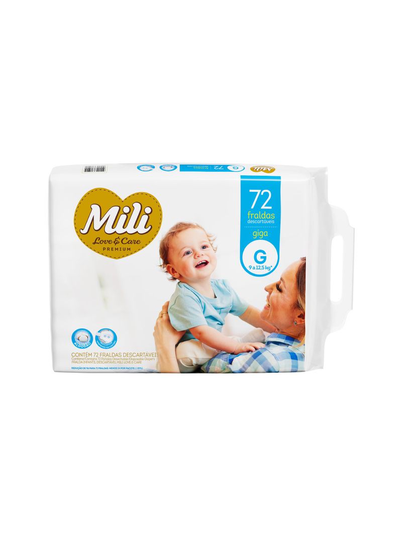 Fralda-Mili-Love-E-Care-Com-72-Tamanho.g-Giga