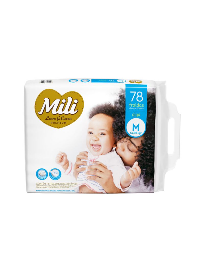 Fralda-Mili-Love-E-Care-Com-78-Tam.m-Giga