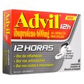 Advil 12h Analgesico Com Ibuprofeno 600mg Alivio Da Dor Muscular 6  Comprimidos