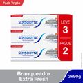 Kit Leve 3 Pague 2 Sensodyne Branqueador Extra Fresh Pasta De Dente Para  Dentes Sensiveis 90g