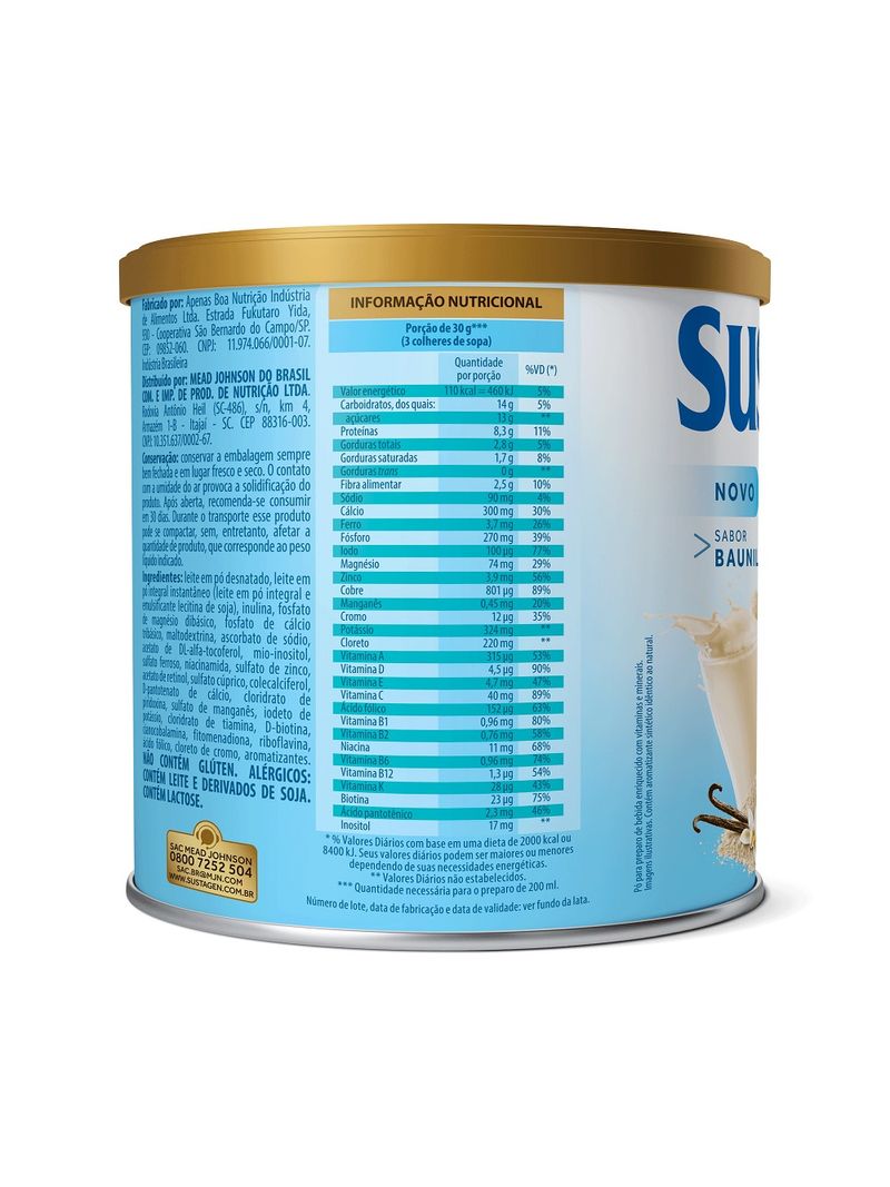 Complemento-Alimentar-Sustagen-Adultos--Fit-Sabor-Baunilha---Lata-370g