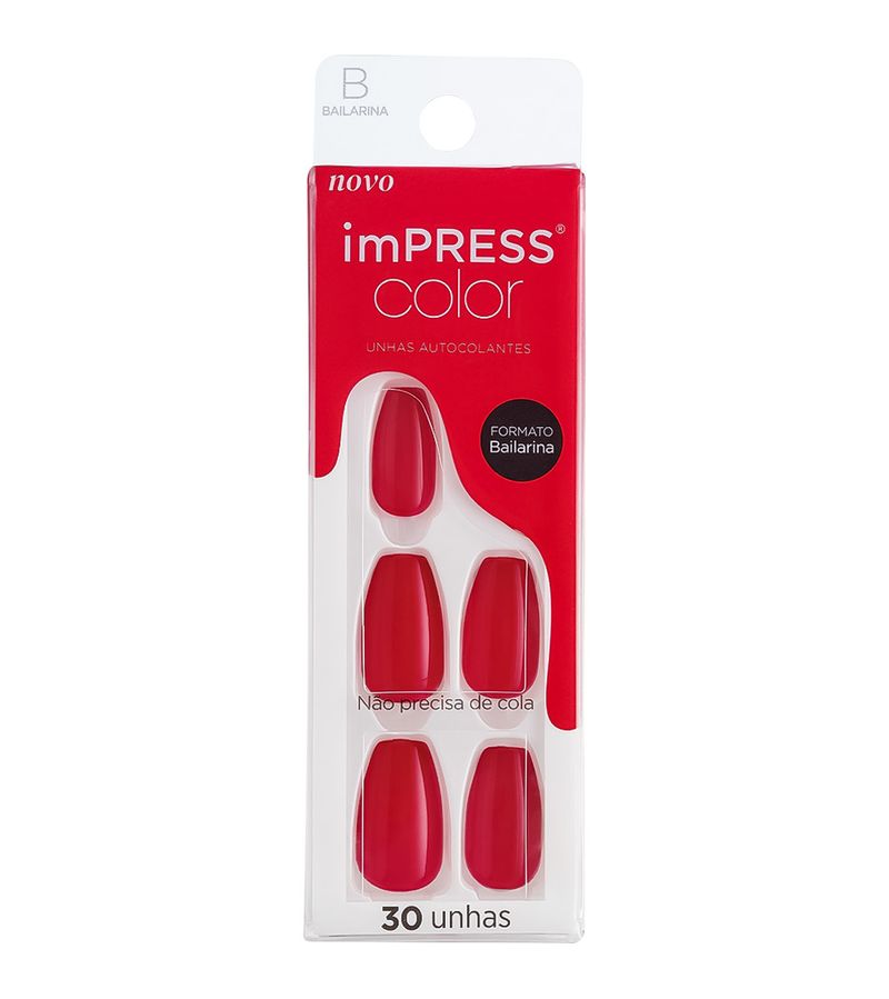 Unhas-Posticas-Kiss-New-York-Impress-Color-Beet-Snacks