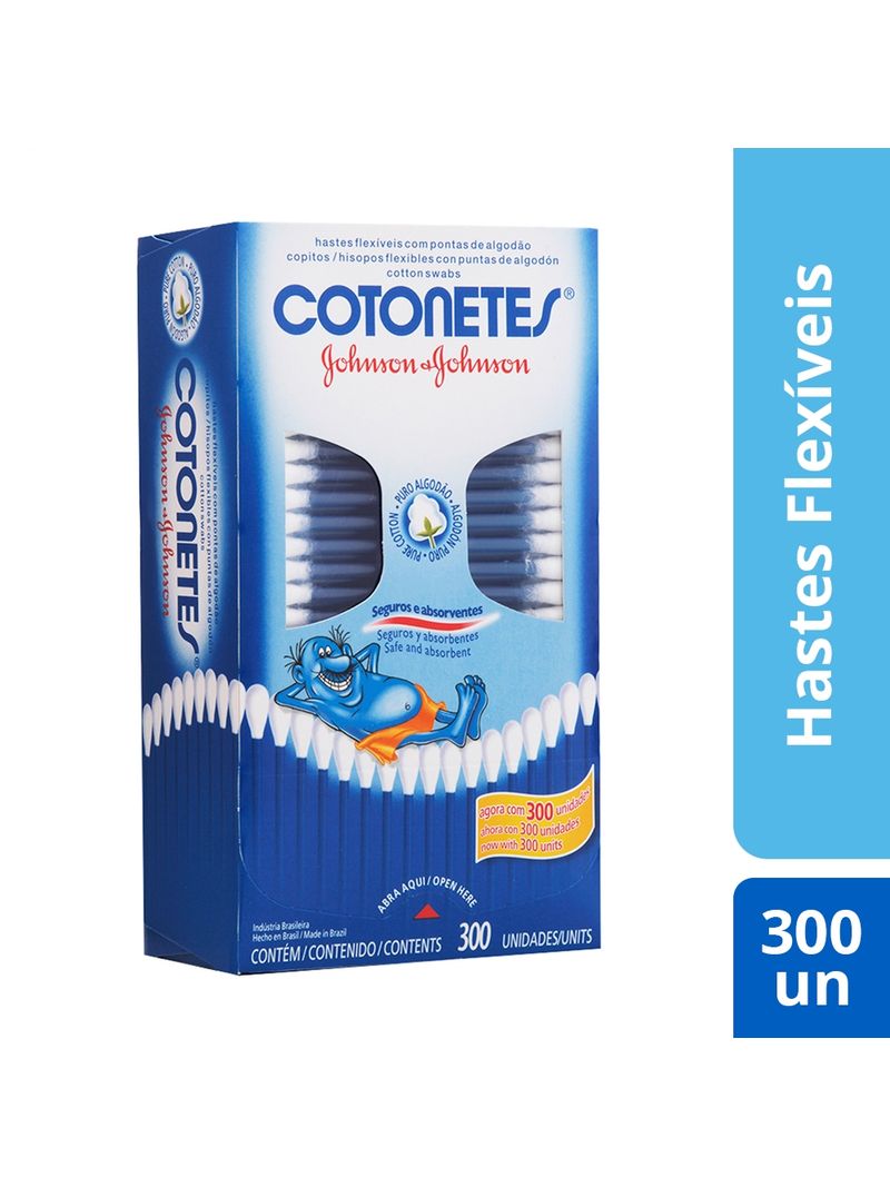 Cotonetes-Johnsons-Com-300-Unidades