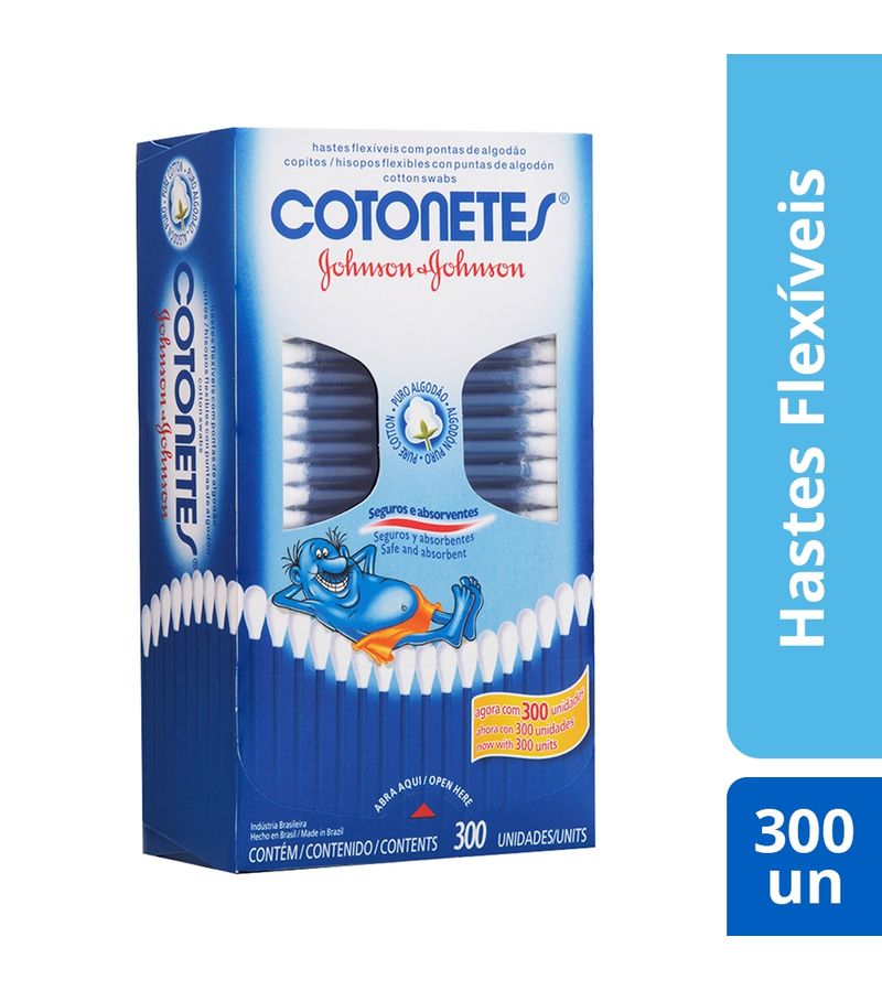 Cotonetes-Johnsons-Com-300-Unidades