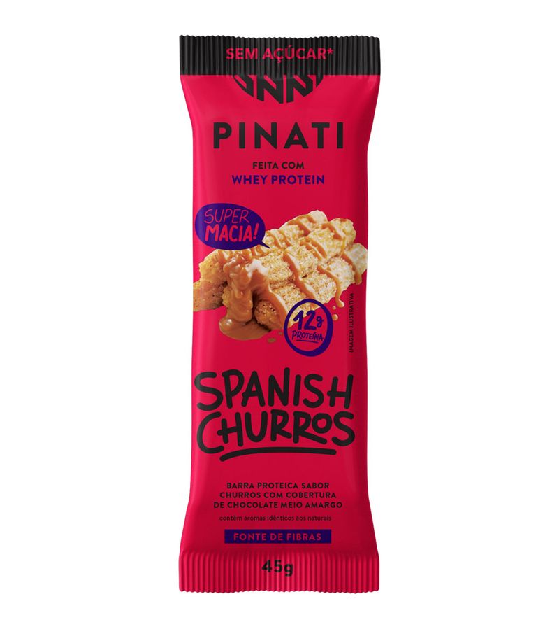 Barra-Pinati-Whey-Bar-45gr-Spanish-Churros