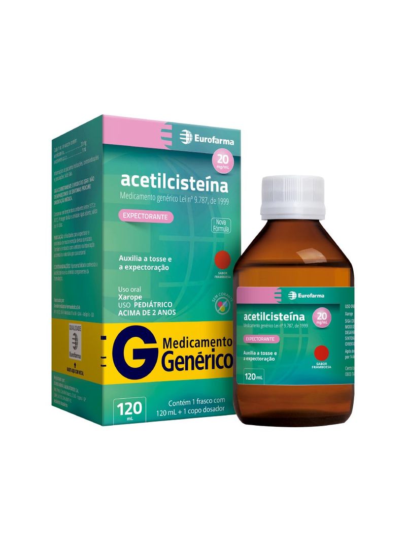 Acetilcisteina-Eurofarma-120ml-Xarope-Ad-20mg-ml-Generico