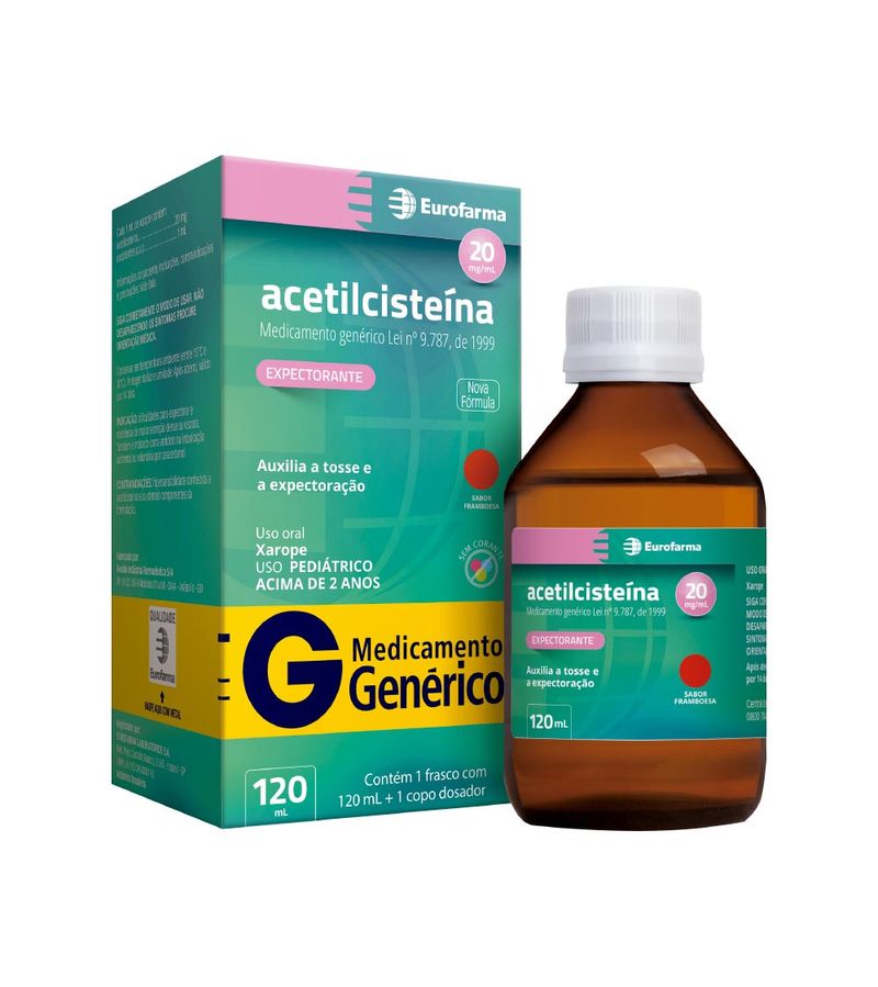 Acetilcisteina-Eurofarma-120ml-Xarope-Ad-20mg-ml-Generico