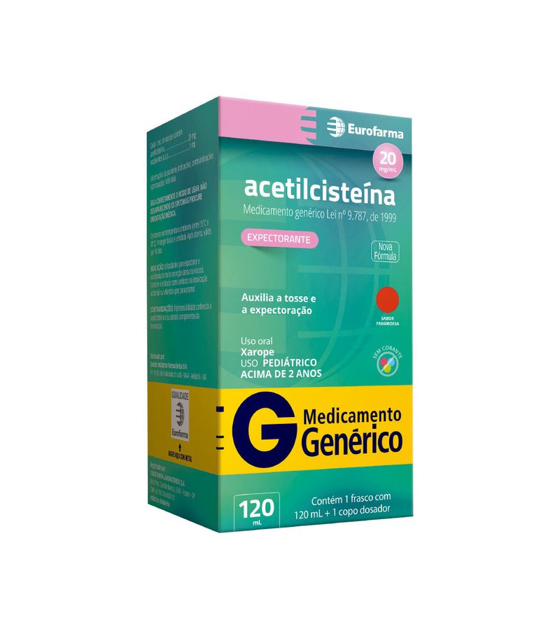 Acetilcisteina-Eurofarma-120ml-Xarope-Ad-20mg-ml-Generico