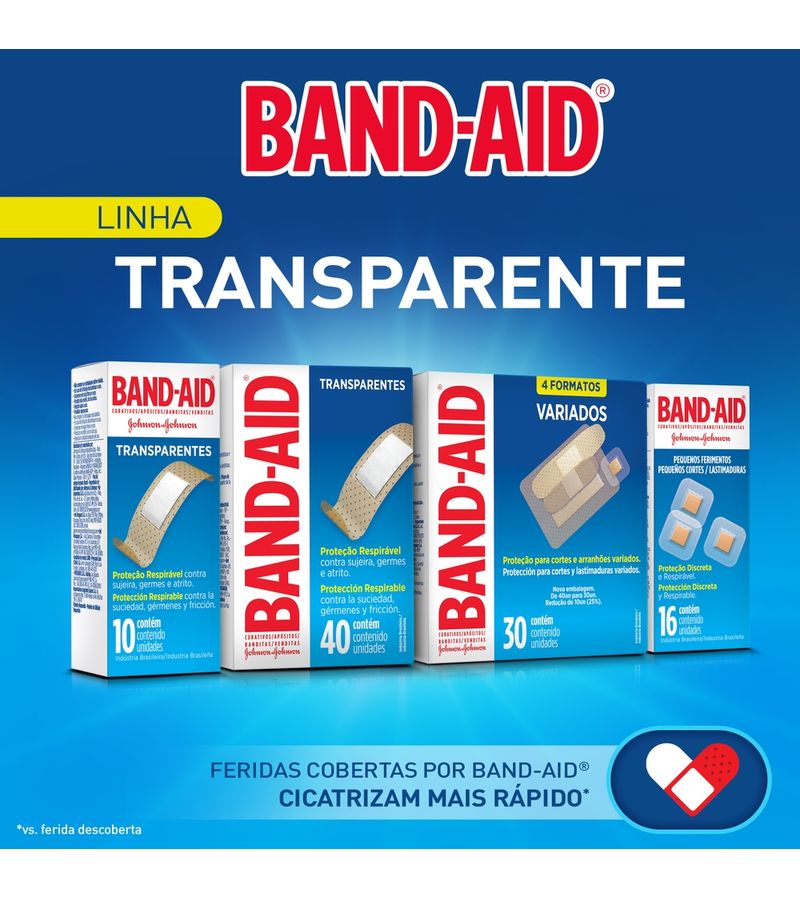 ivo-Band-aid-Com-30-Adesivos-Transparentes-Sortidos