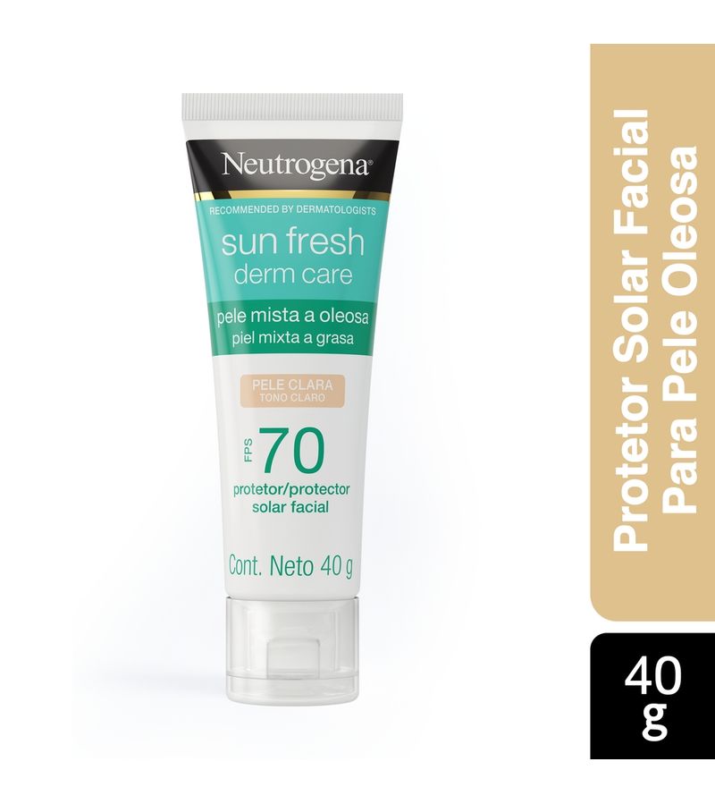 Neutrogena-Sun-Fresh-Derm-Care-Protetor-Solar-40-Gramas-Fps70-Facial--Pele-Clara-Mista-A-Oleosa