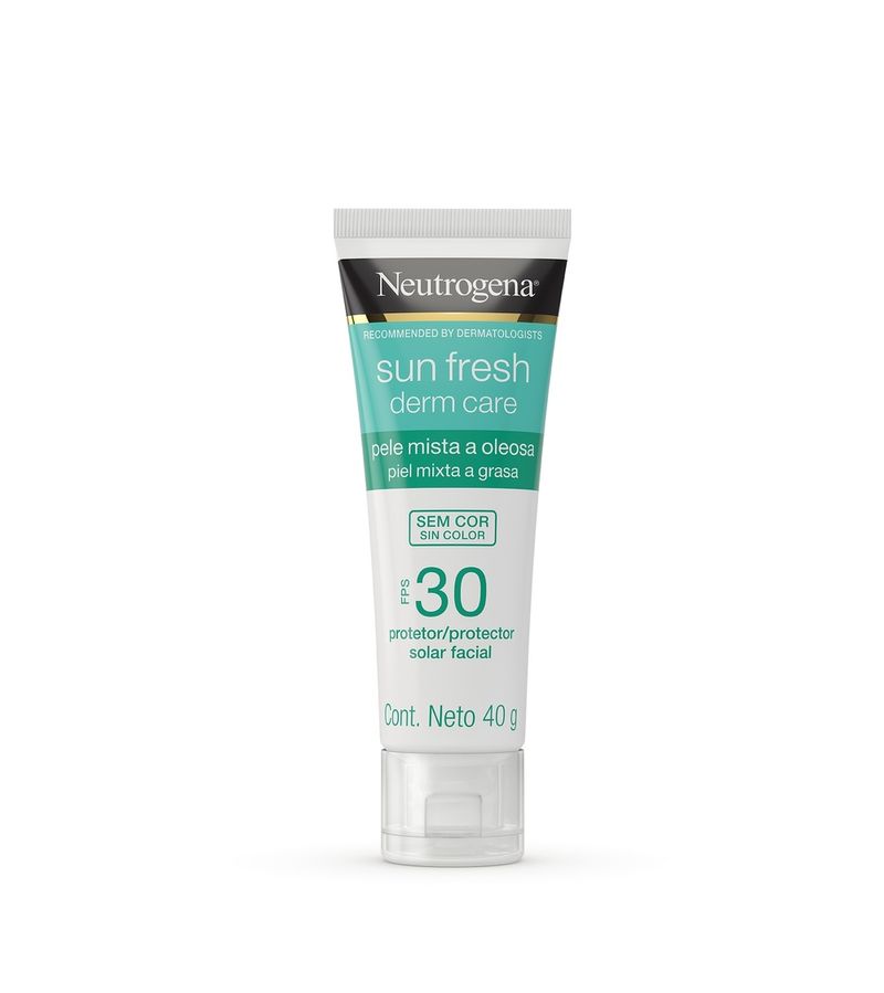 Protetor-Solar-Facial-Neutrogena-Sun-Fresh-Derm-Care-Fps30-40g-Sem-Cor--Pele-Mista-A-Oleosa