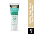 Protetor Solar Facial Neutrogena Sun Fresh Derm Care Fps30 40g Sem Cor  Pele Mista A Oleosa