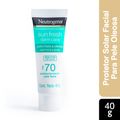 Protetor Solar Facial Neutrogena Sun Fresh Derm Care Fps70 40g Sem Cor  Pele Mista A Oleosa