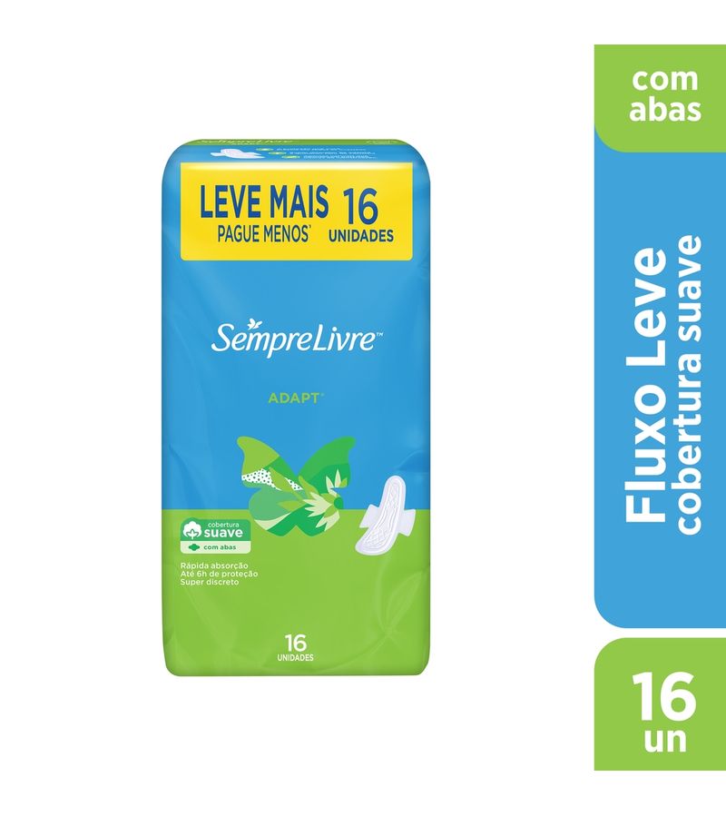 Absorvente-Sempre-Livre-Adapt-Suave-Com-Abas-Leve--Pague---16-Unidades