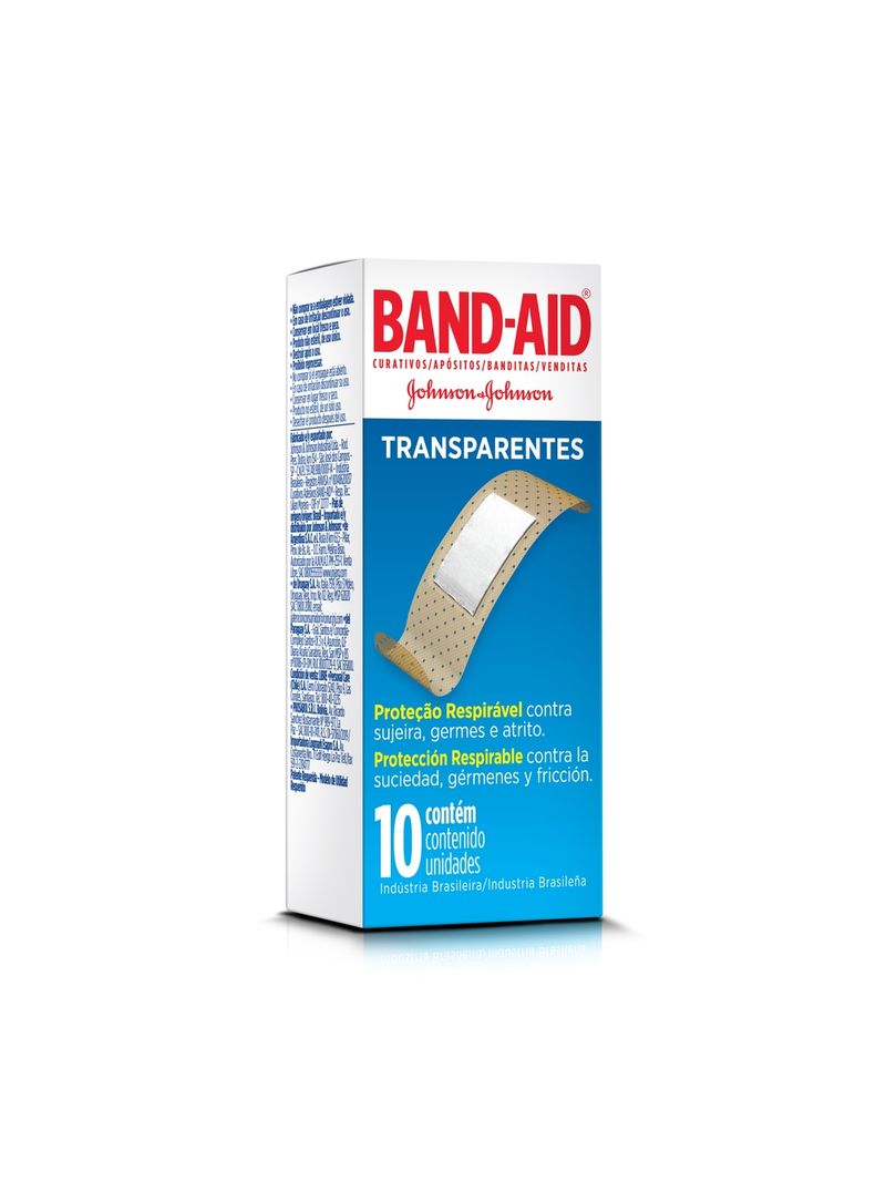 Band-aid-Transparente-Com-10-Unidades
