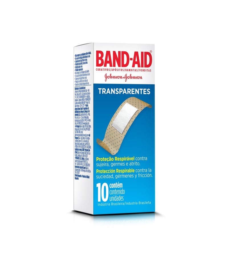 Band-aid-Transparente-Com-10-Unidades