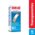 Band-aid Transparente Com 10 Unidades